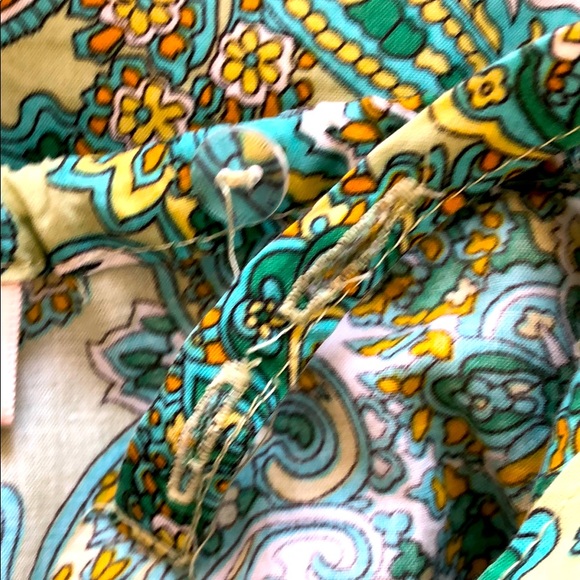 Mossimo Womens Vneck Cotton Paisley Tank Medium - Picture 6 of 6